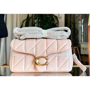 NEW!! Coach Pink Tabby 20 Quilted Leather Shoulder Tabby Handbag